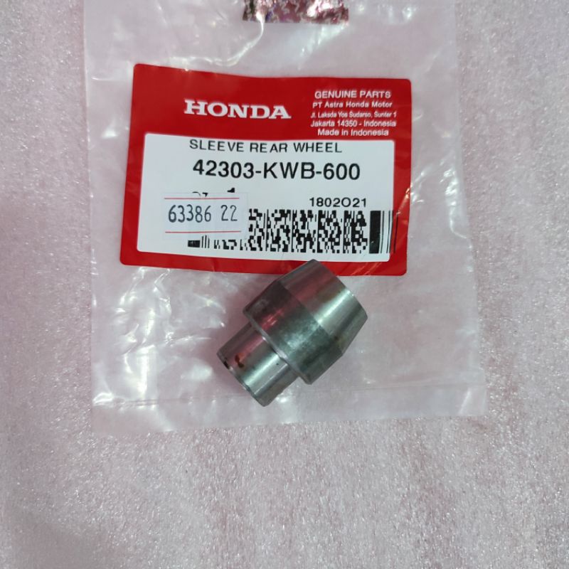 Sleeve Rear Whell 42303-KWB-600 Bos Ger Bos Nap Dudukan Gir Belakang ORI Honda Revo 110 Absolute