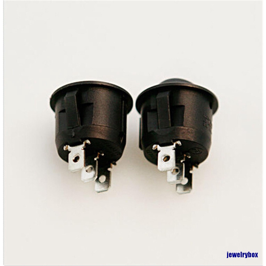 Saklar Rocker Switch On-Off Spdt 1 Pin 3 Pin Bentuk Bulat Mini Warna Hitam