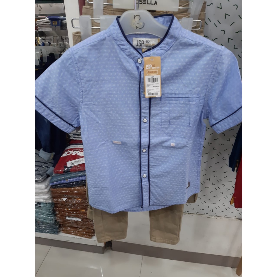 JSP 962 Baju Kemeja  Anak Laki Laki Usia 5-14 Tahun Cotton