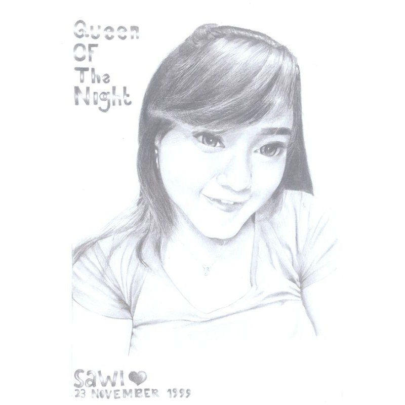 

lukisan sketsa wajah hitam putih menggunakan pensil 2B(one tool only)handmade | sketsa wajah