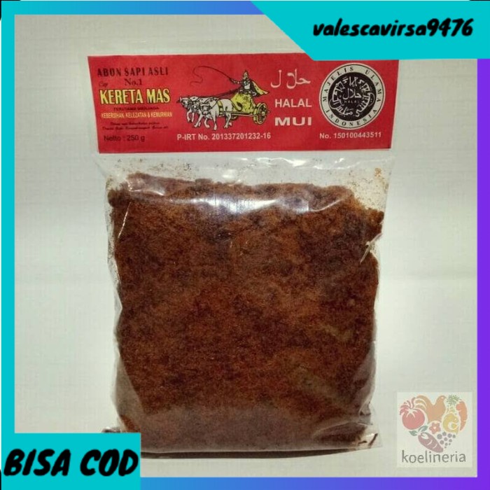 

⭐BISA COD⭐ Abon Sapi KERETA MAS (250 gr)