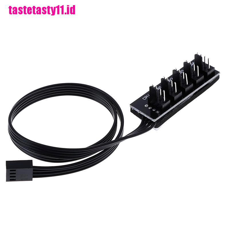 (TTID) Adaptor splitter Kipas Pendingin CPU Ukuran 40cm 1 Ke 5 4 Pin molex TX4 PWM power