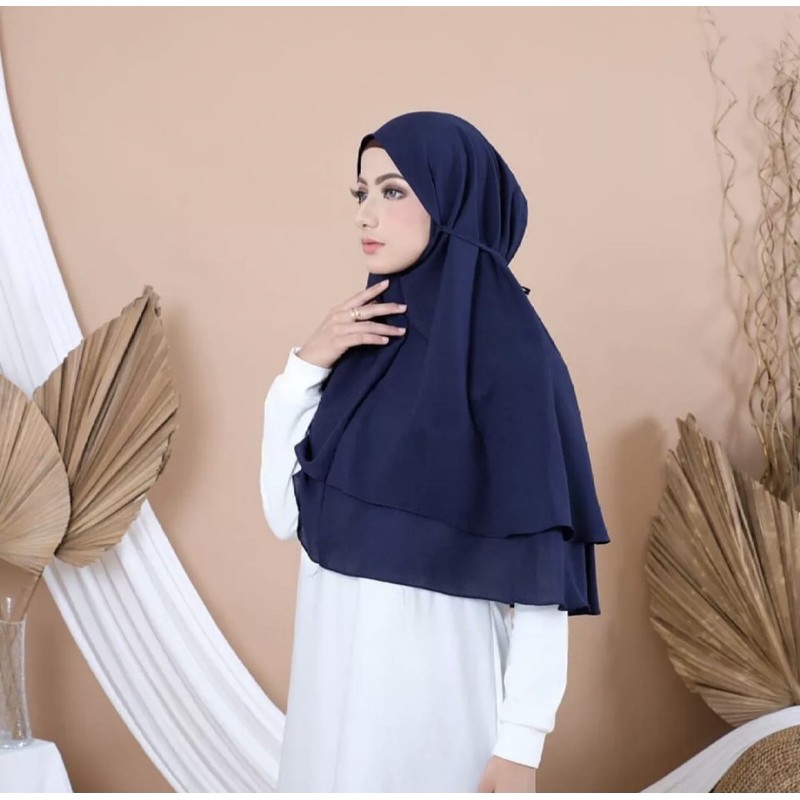 HIJAB/JILBAB/KERUDUNG 2LYER NON PET/BERGO DIAMOND/HIJAB INSTAN