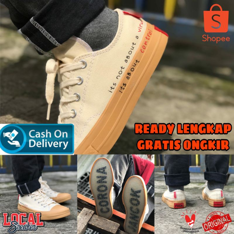 TPS LOW TRUE NORMAL CORONA JANCOK WHITE GUM NOBRANDS FOOTWEAR CORONA JANCOK LOW BLACK WHITE