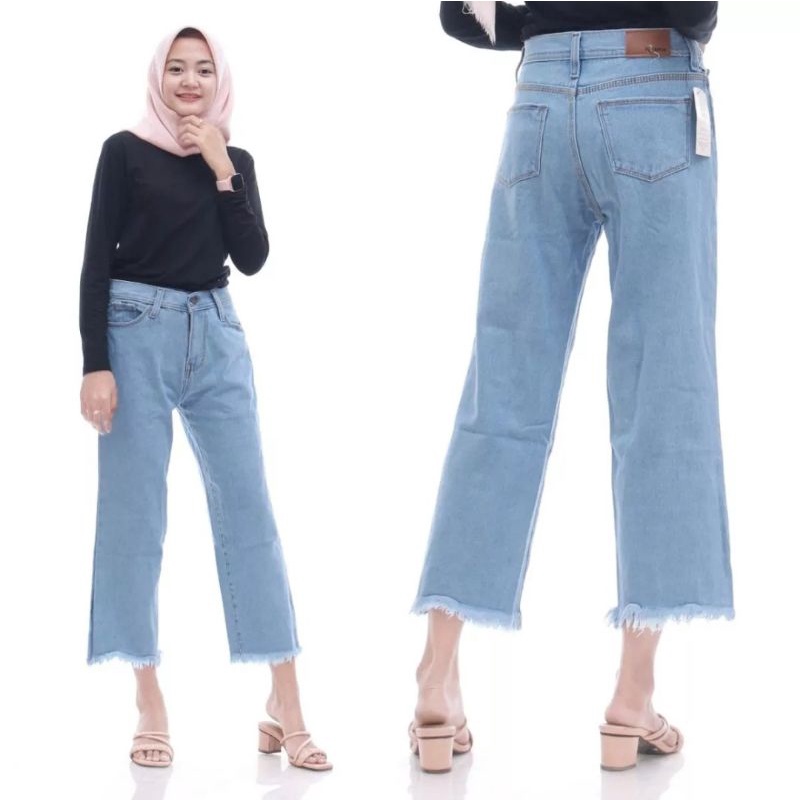 KULOT RAWIS PREMIUM JEANS WANITA KEKINIAN VIRAL TERLARIS 2022