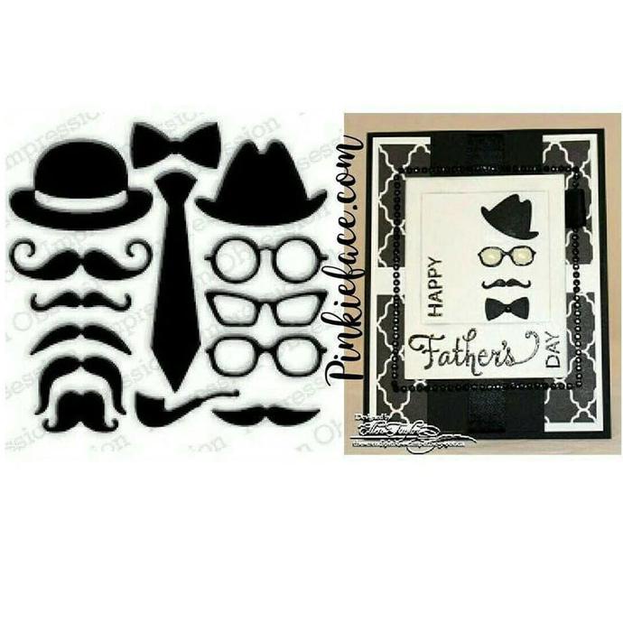 

* Dies Scrapbook Retro Masculine / Cetakan Pisau Pon Pria