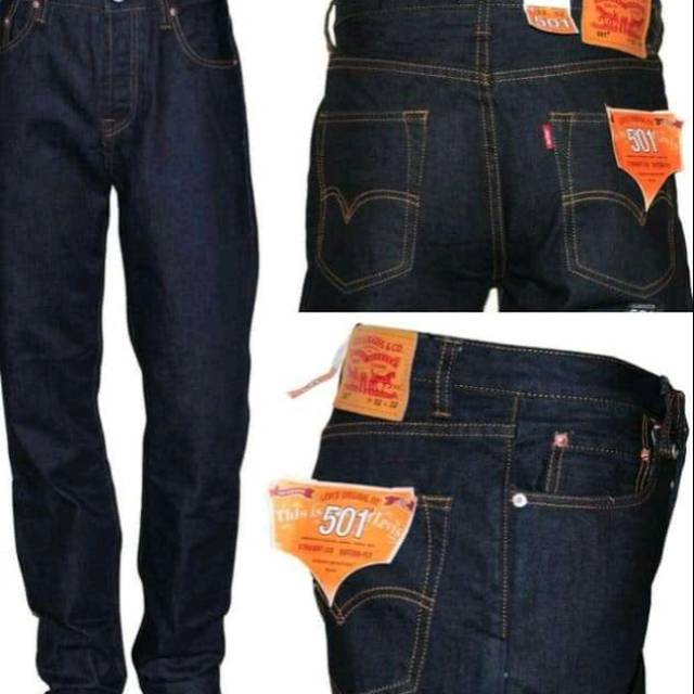 Celana jeans pria terbaik celana jeans pria standar Premium Original Levis 501