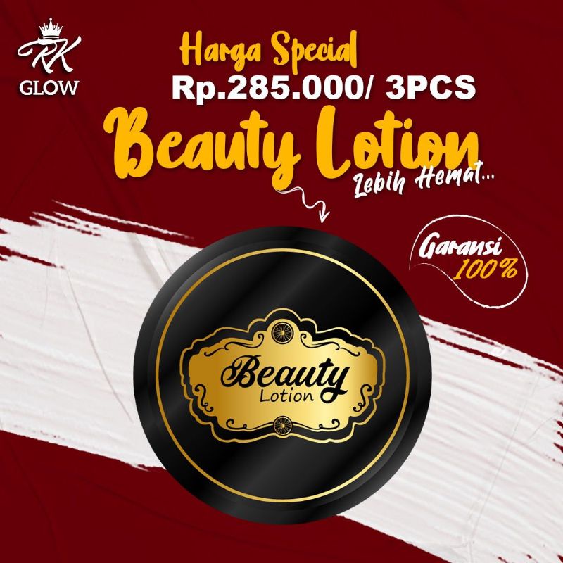 Promo Free Cermin //body Lotion Handbody Bibit Pemutih Beauty Lotion RK Glow Premium Ori BPOM Kosmetik