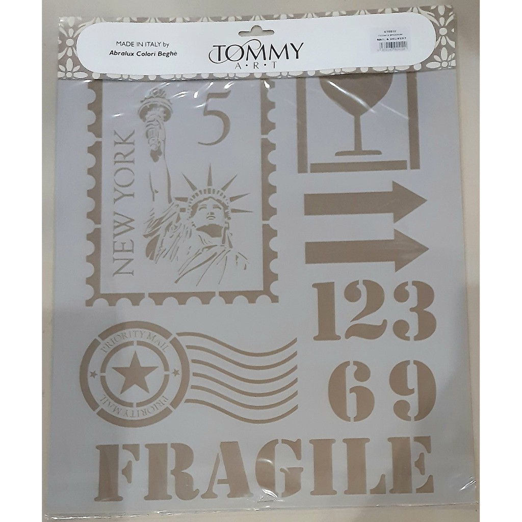 

TOMMY ART Stencil size 34x40cm - Code 5