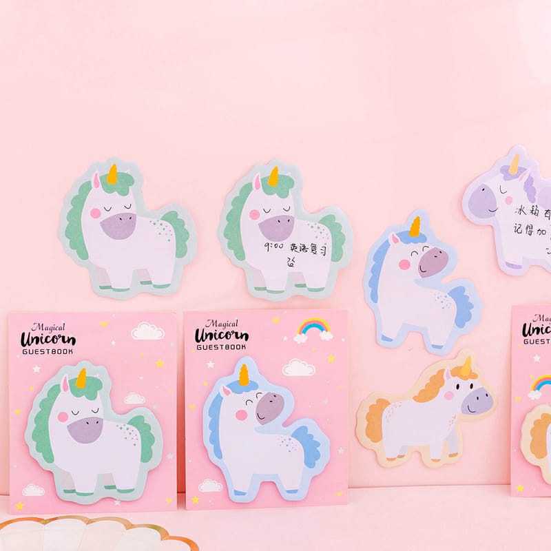 Sticky Notes Unicorn Anak Sekolah Catatan Post It Note Notepad