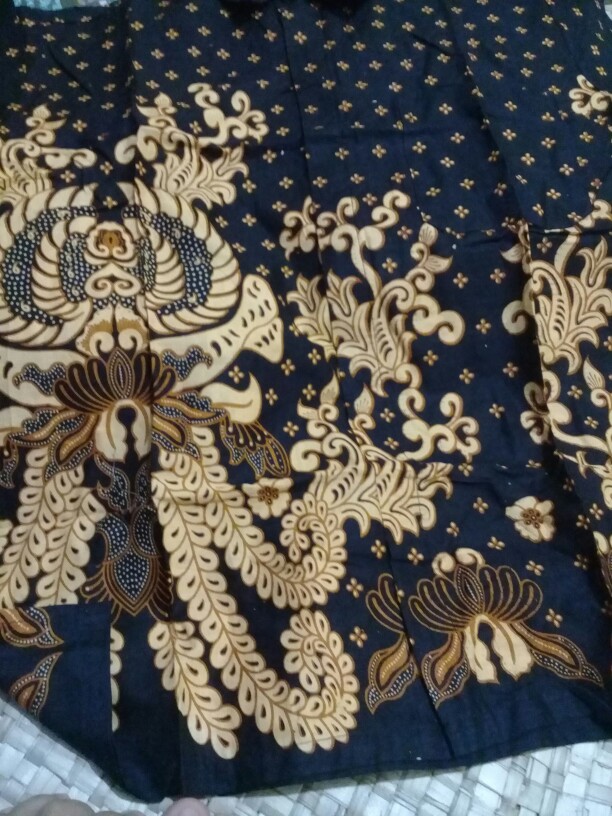 Batik Couple Keluarga Sania Ruffle Ori Ndoro Jowi Dnt Motif Gurita Kuning