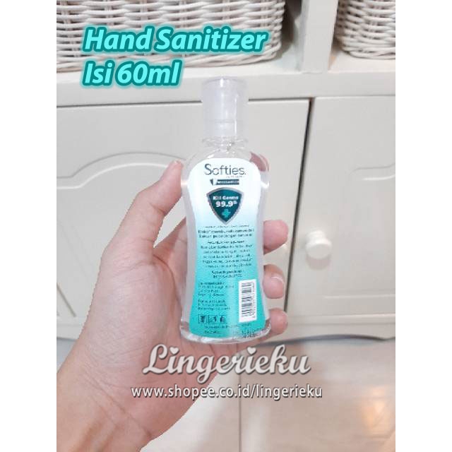 Cairan Pembersih Tangan Hand Sanitizer Softies Isi 60ml