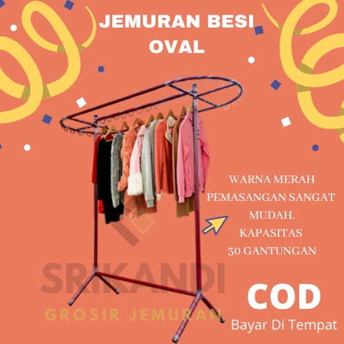 GANTUNGAN BAJU BERDIRI AESTHETIC KEKINIAN MODEL OVAL/GANTUNGAN BAJU BAYI MURAH KUAT/JEMURAN HANDUK S