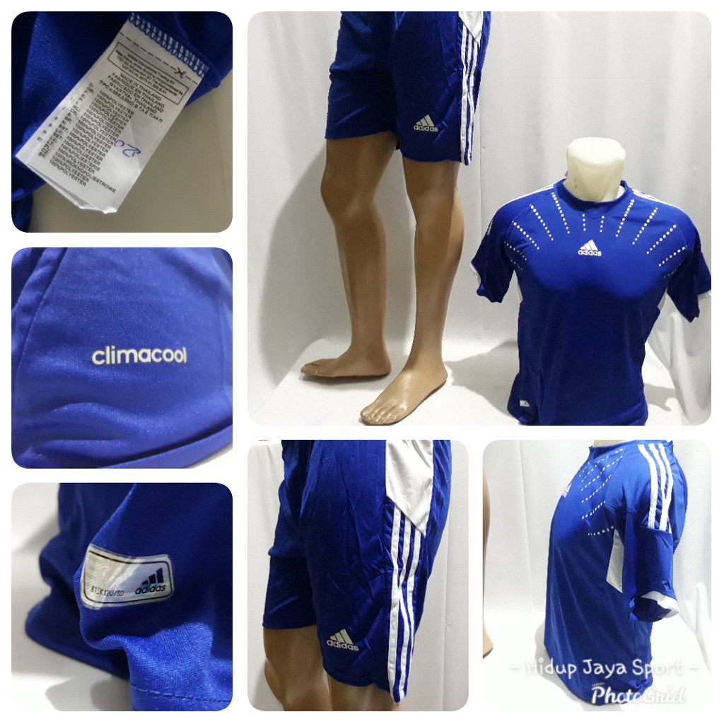Setelan Jersey Bola Adidas Blue / Setelan Bola Adidas