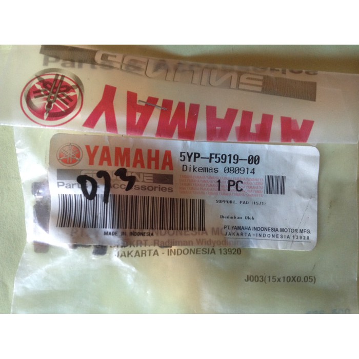 Plat Kampas Rem Depan Jupiter MX  Support Pad 5YP-F5919-00