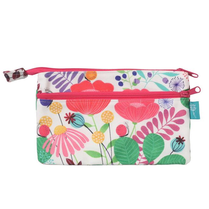 

Pencil Case Tempat Pensil Pouch Print Flower Pink Kamalika Artprints
