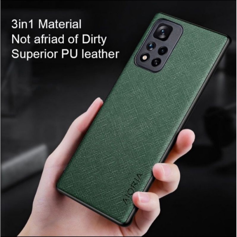 Redmi note 11 Note 11 Pro 4G 5G soft case canvas cross pattern premium case