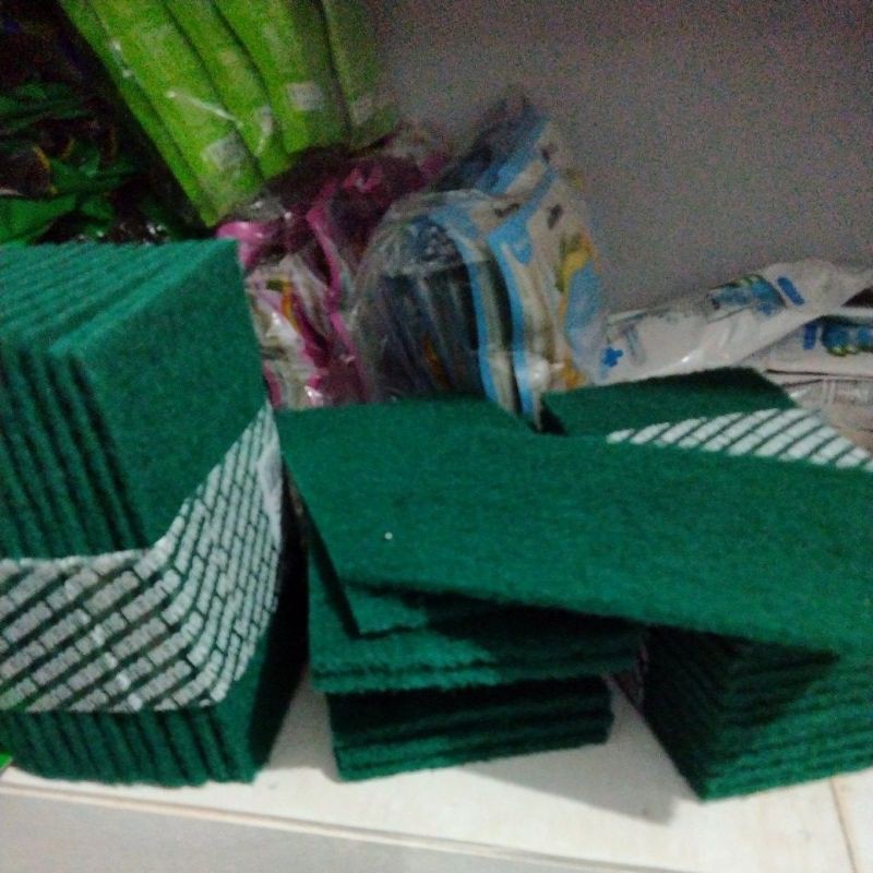 sabut cuci piring cuci panci susemi sabut polos perlusin 12pcs