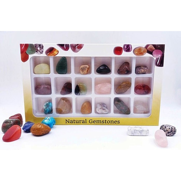 

NATURAL STONE 18PCS - COCOK UNTUK HADIAH&PAJANGAN - Natural Gemstone