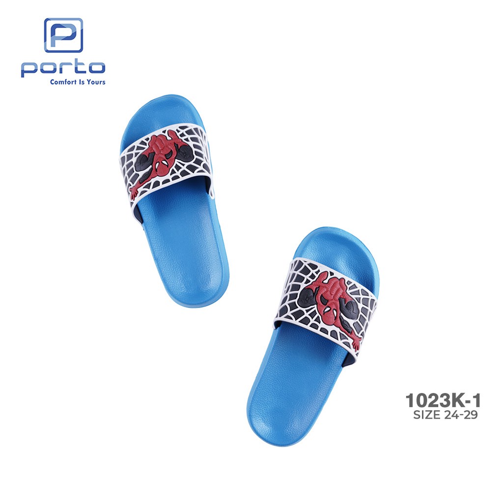 gos PORTO 1023K-1 Sandal Selop Anak Laki Kartun Anti Slip Nyaman Terbaru