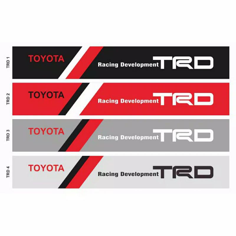 Stiker cuting Mobil kaca depan TRD stiker Mobil ayla Toyota rush datsun cayla