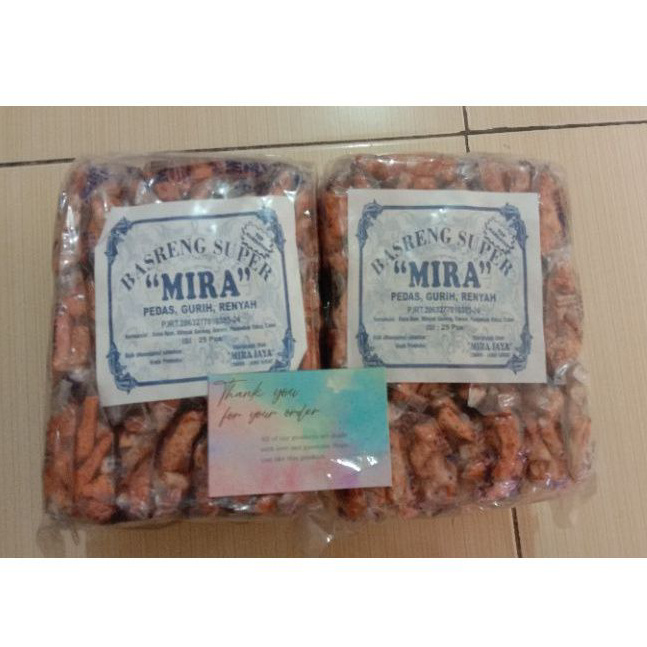 

Basreng Super Mira Pedas isi 25 PAC Khas Bandung/300 g