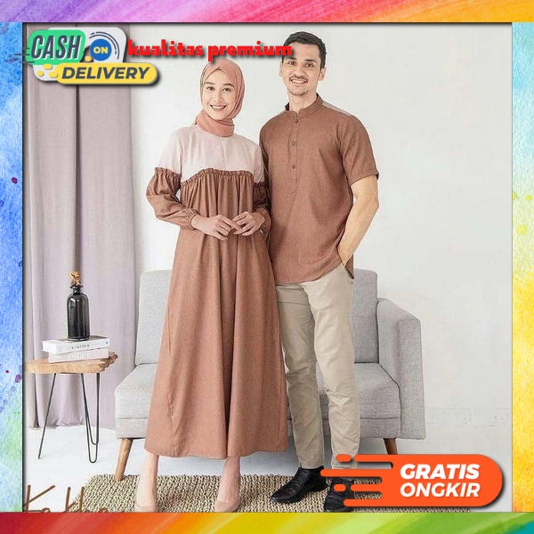 Couple Berlina Batik Pasangan Sarimbit Couple Baju Capel Keluarga Kemeja Capelan Suami Istri Kapelan Batik  Cod /Size Jumbo / Gamis Kondangan Vv Gamis Couple Pasangan Kondangan Keluarga Ibu Dan Anak Muslim Syari Terbaru  Gamis Couple Adam &amp; Hawa (No Hi