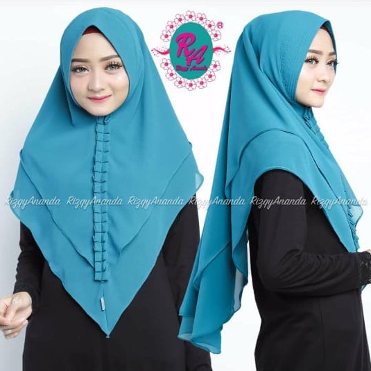 Syar'i Khimar Pakaian Wanita Muslim Cewe Kerudung Perempuan Jilbab Gamis Polos Baju Syari Panjang