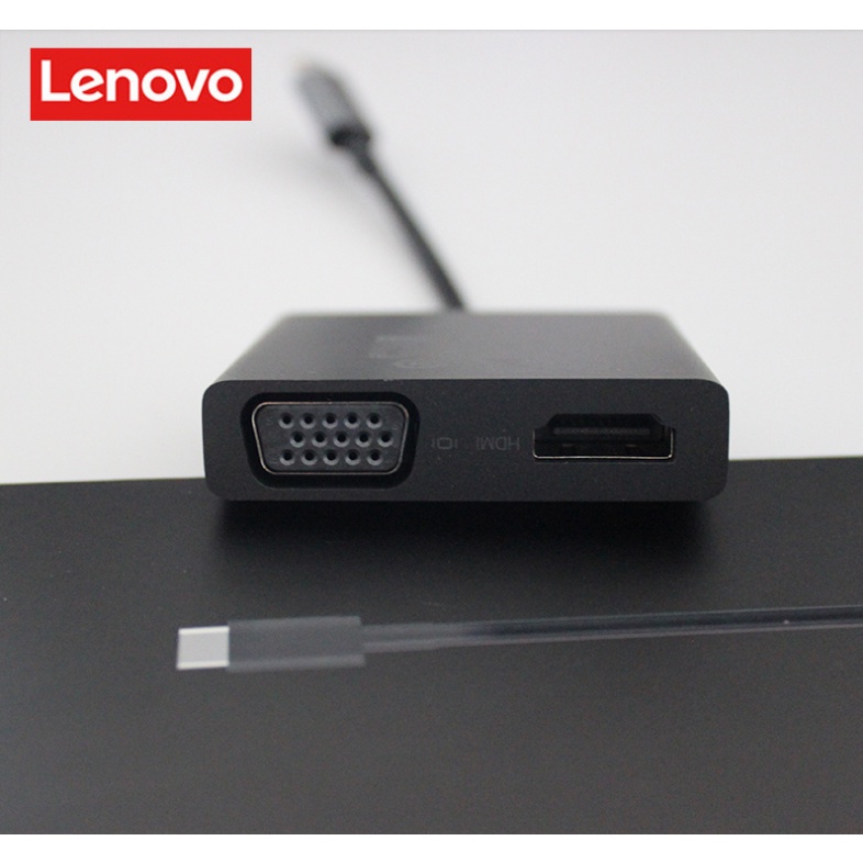 Lenovo Converter USB Type C 3IN1 to 4K HDMI + VGA Adapter Connector