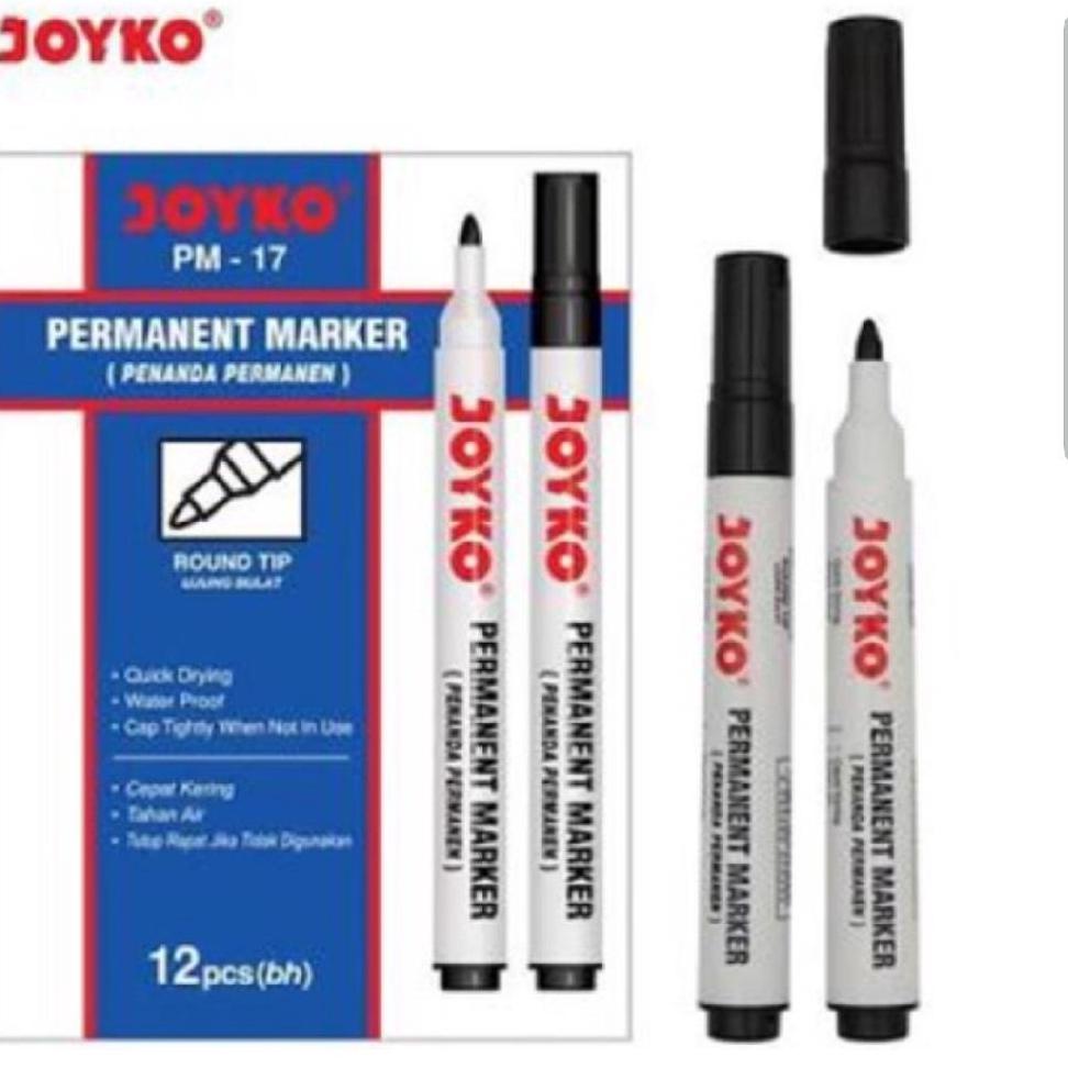 

L-EWU ♥ Spidol Permanent Marker PM-17 Joyko (Pcs) //paling laris