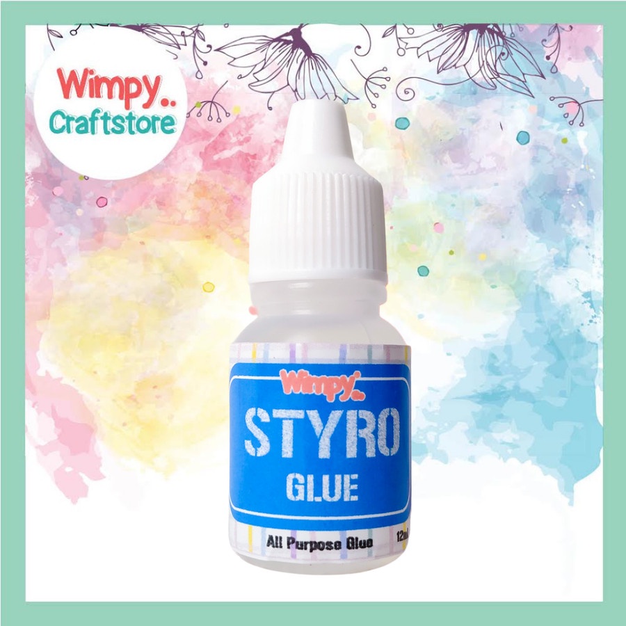 

Wimpy Styro Glue Lem Styrofoam kertas Super Glue Power Glue Lem UHU