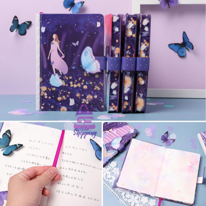 

Magnetic Notebook Diary Butterfly / Jurnal agenda Buku tulis - 1360