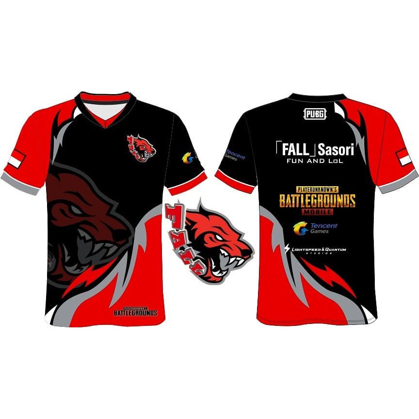 jersey baju kaos gaming free fire aov ml mobile legend