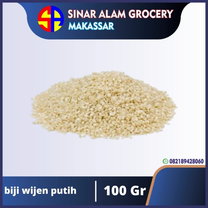 

biji wijen putih 100 gramd\