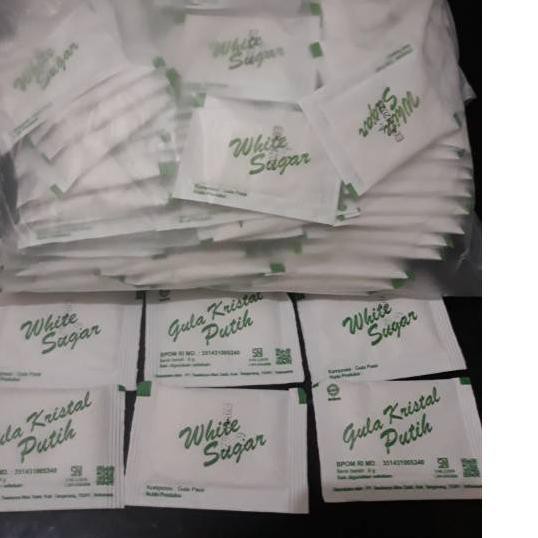 

[COD] Gula Pasir Kristal Putih Sachet 6 gram/gula hotel/coffeshop/cafe/restoran/higienis/murah/BPOM/