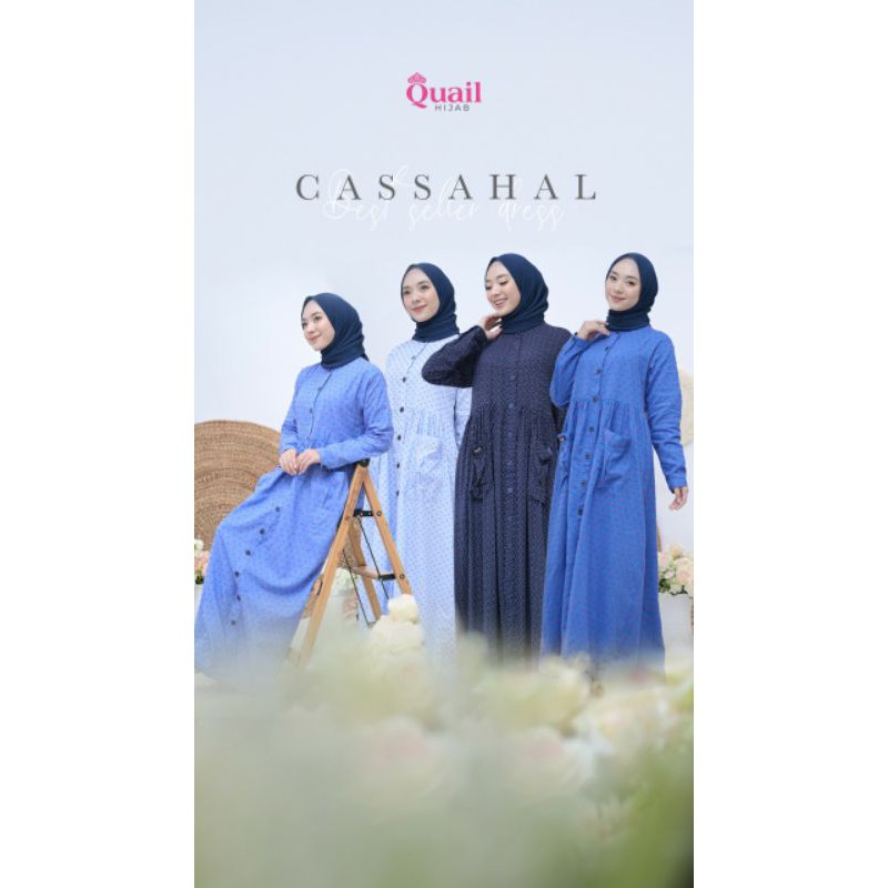 GAMIS COTTON IMPORT KUALITAS BUTIK CASSAHAL EKSLUSIF BY QUAIL