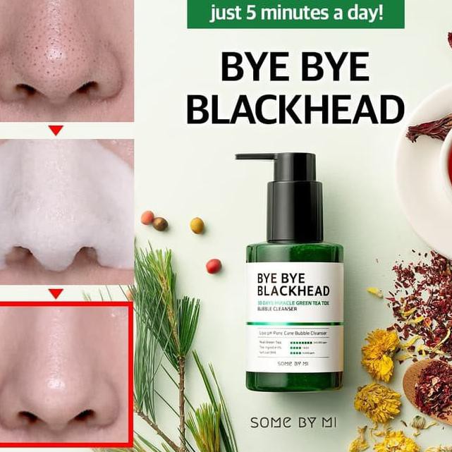 Recomended.. [SHARE] SOMEBYMI BYEBYE BLACKHEAD 30Days miracle green tea tox (ORIGINAL) sharein 5ml,1