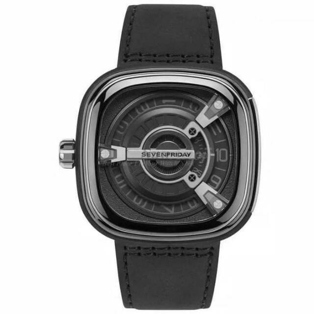 SEVENFRIDAY M2-2 M-Series Automatic Black Brown Leather Strap