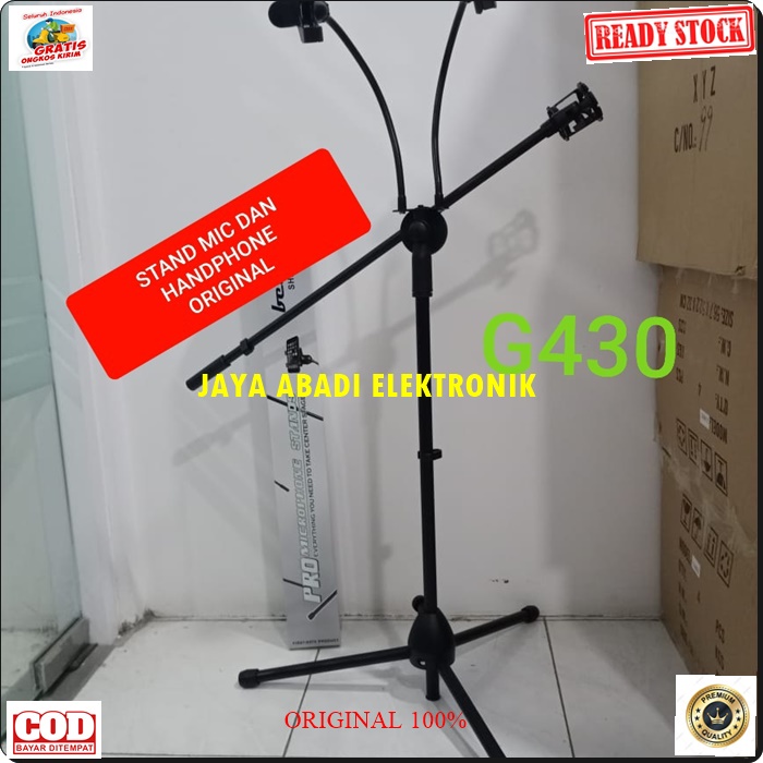 G430 BETAVO STAND MIC BAHAN FULL BESI HOLDER 3 CABANG 3IN1 KAKI TIGA 1.7 METER BISA UNTUK SEGALA  MICROPHONE TEMPAT GANTUNG TIANG PEGANGAN LANTAI UBIN PENYANGGA MIKROPON DAN HANDPHONE TIANG PENYANGGA PELINDUNG SANGAT PRAKTIS DAN AMAN HARGA TERJANGKAU