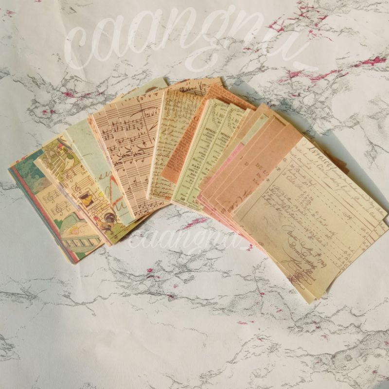 

10 pcs mini vintage old paper