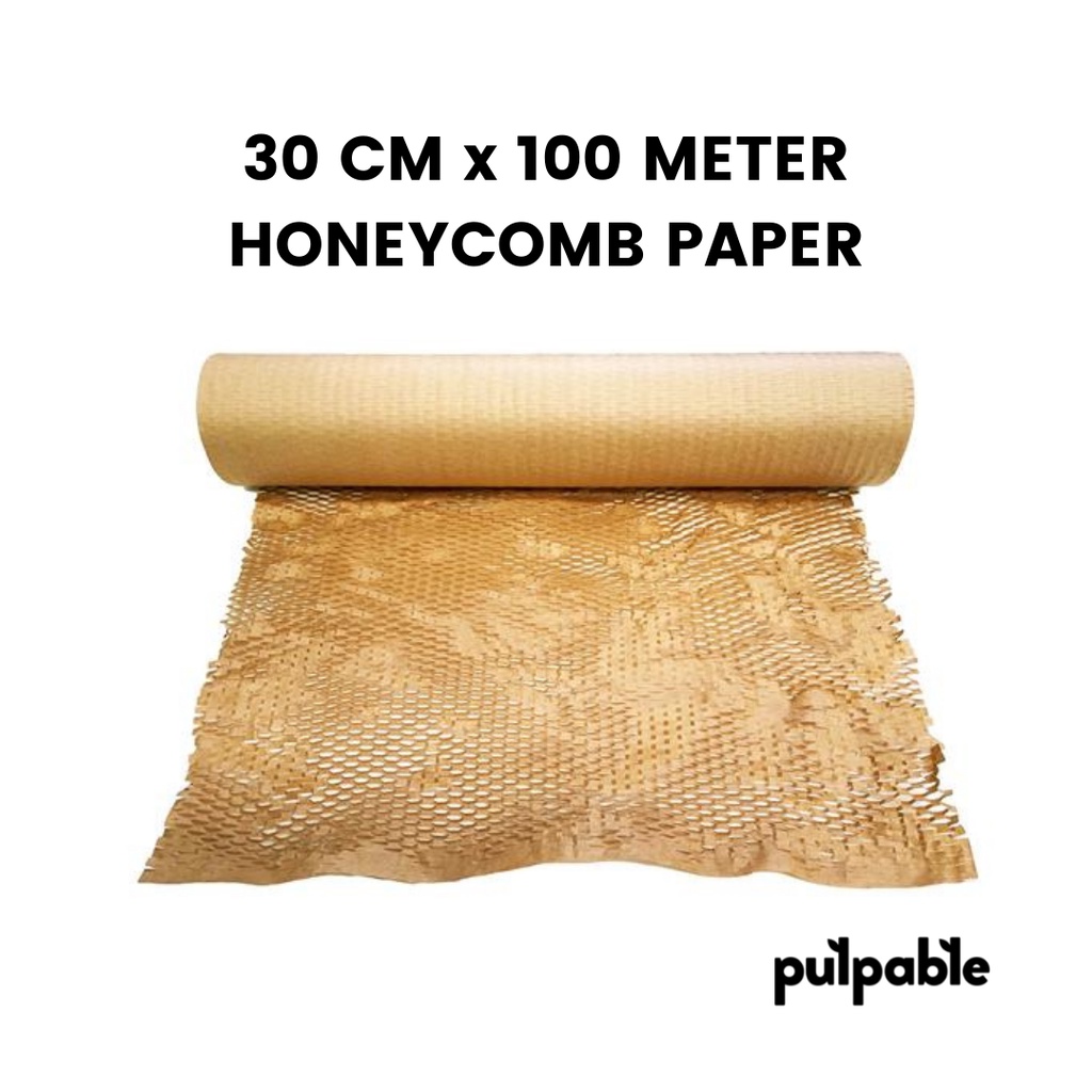 

Pulpable - 30cm x 100m Eco Friendly Bubble Wrap / Honeycomb Paper Wrap