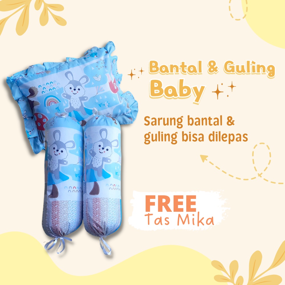 Bantal Guling Bayi Set Bantal Guling Bayi Newborn Murah Perlengkapan Tidur Bayi Baru Lahir Set