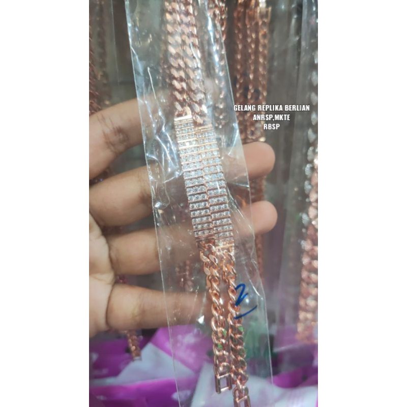 gelang vier lapis emas 18k