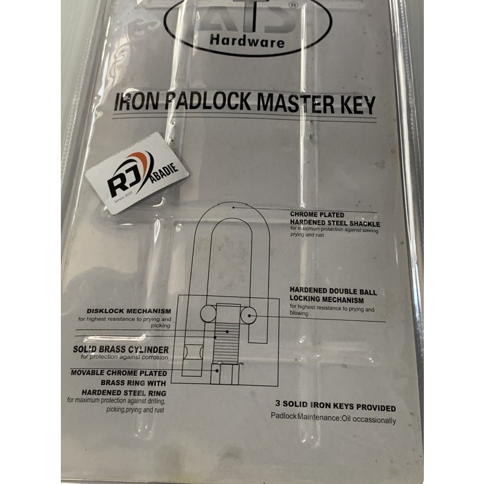 Gembok Masterkey Master Key 40X5 5pcs 40 mm ATS BR405