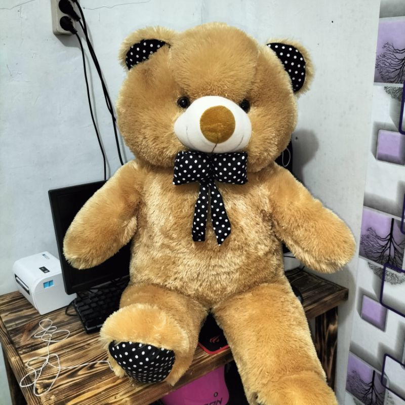 boneka beruang jumbo polos 80cm
