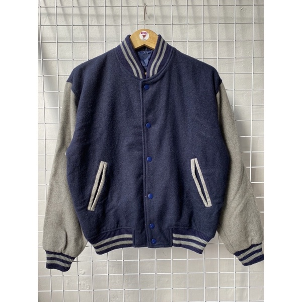 varsity jacket basic wool second