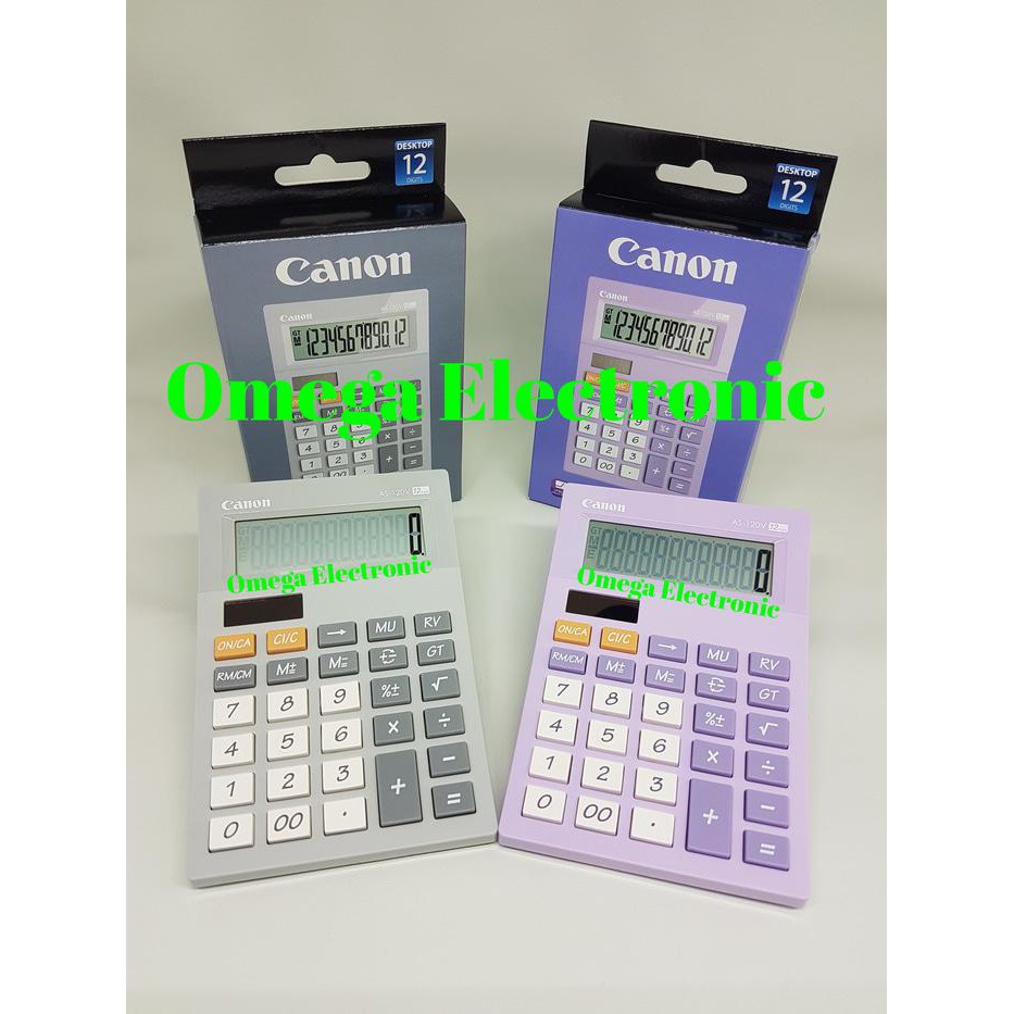 

Terlaris Canon Desktop Calculator AS-120V - Kalkulator Meja Warna AS 120 V Mantul