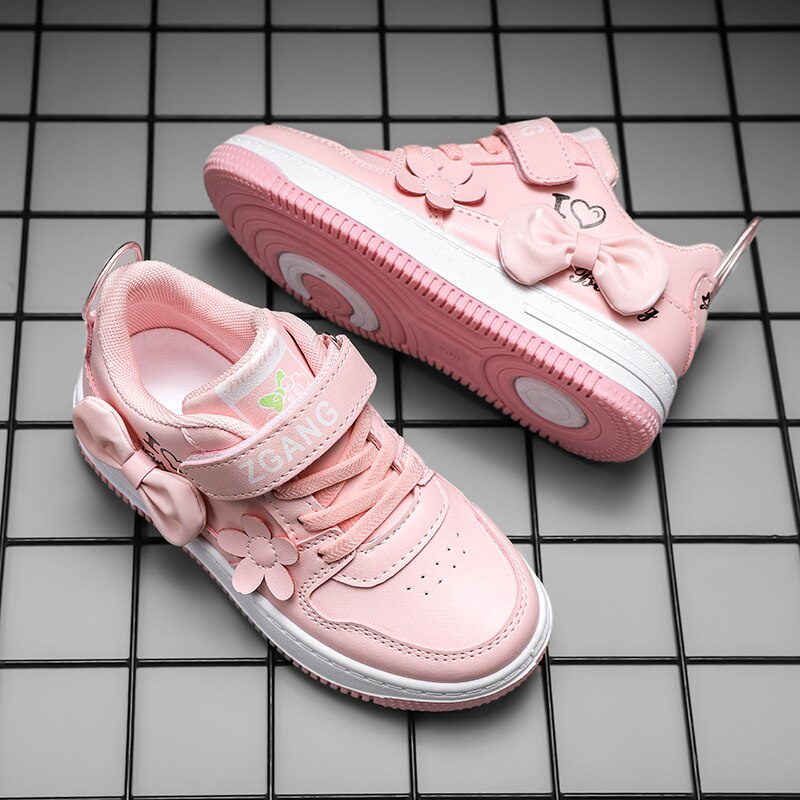 Sepatu Anak Perempuan ASTER MOTIF PINKY LOVE 039 Shoes - Sepatu Sport Anak Casual Import