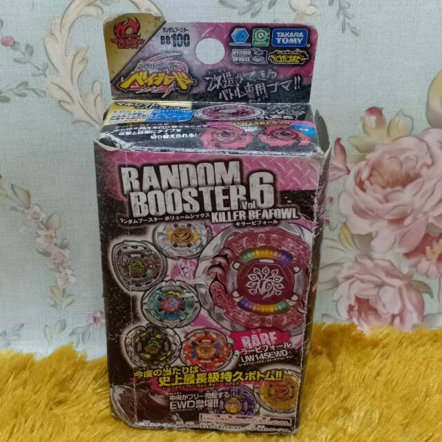 MAINAN BEYBLADE RANDOM BOOSTER VOL.6 KILLER BEAFOWL ORI TAKARA