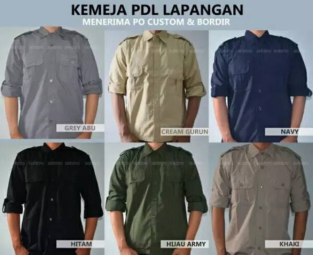 COD Kemeja PDL Lapangan Baju Kerja Outdoor Tactical Hiking Gunung Safety Lengan Panjang-4